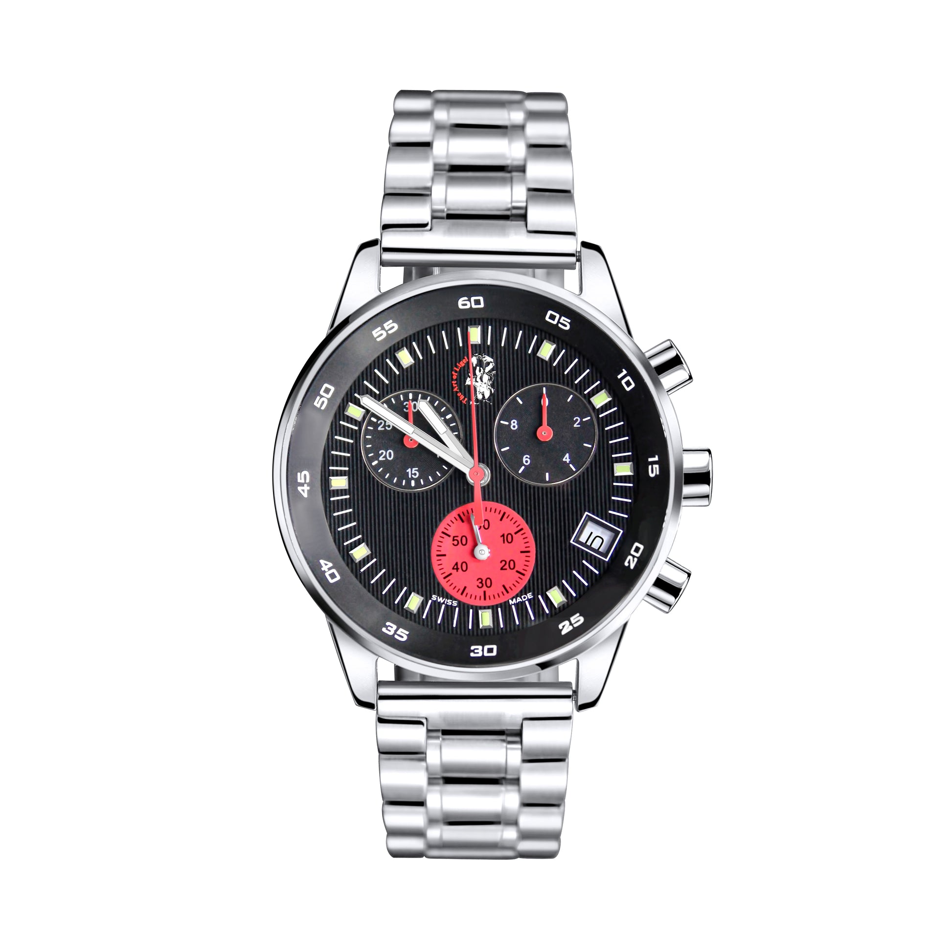 The Stainless Steel Cosmos Red Eye AND the Arena Black Dial - TAL WATCHES
