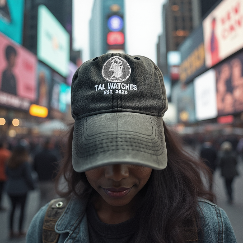 TAL WATCHES - Unisex Adjustable Denim Cotton Cap – Casual & Punk Fashion Hat for All Seasons