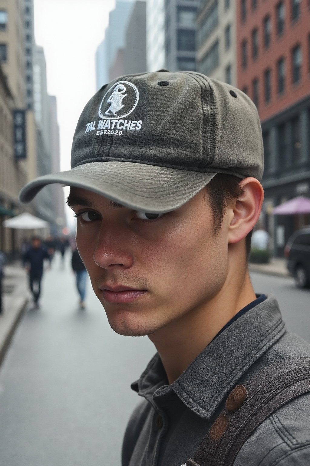 TAL WATCHES - Unisex Adjustable Denim Cotton Cap – Casual & Punk Fashion Hat for All Seasons
