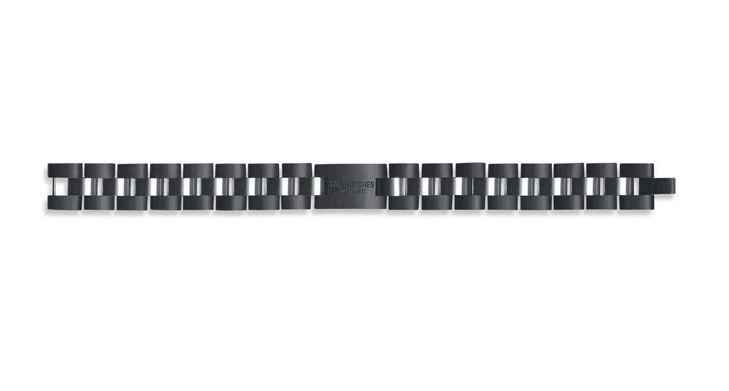 TAL WATCHES - Bassy Bracelet in Stainless Steel & Dark Walnut - TAL WATCHES