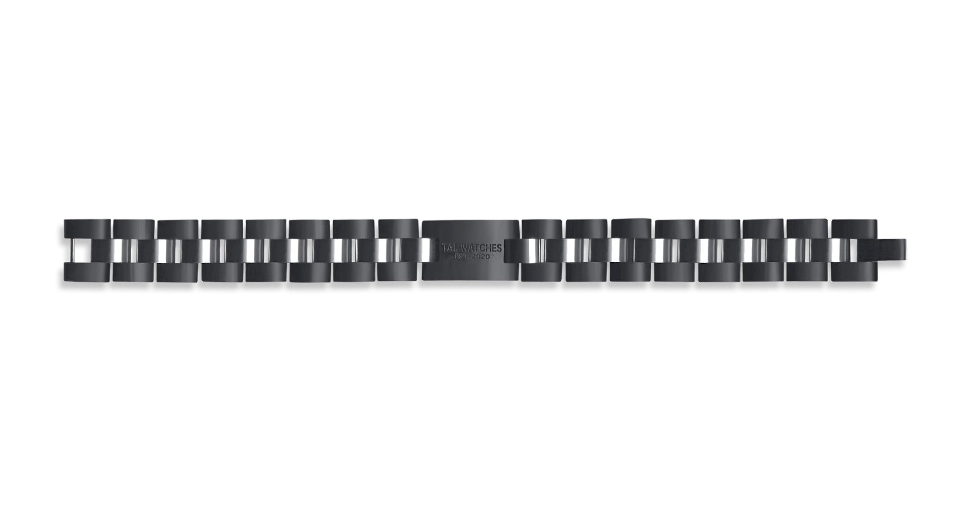 TAL WATCHES - Bassy Bracelet in Stainless Steel & Dark Walnut - TAL WATCHES