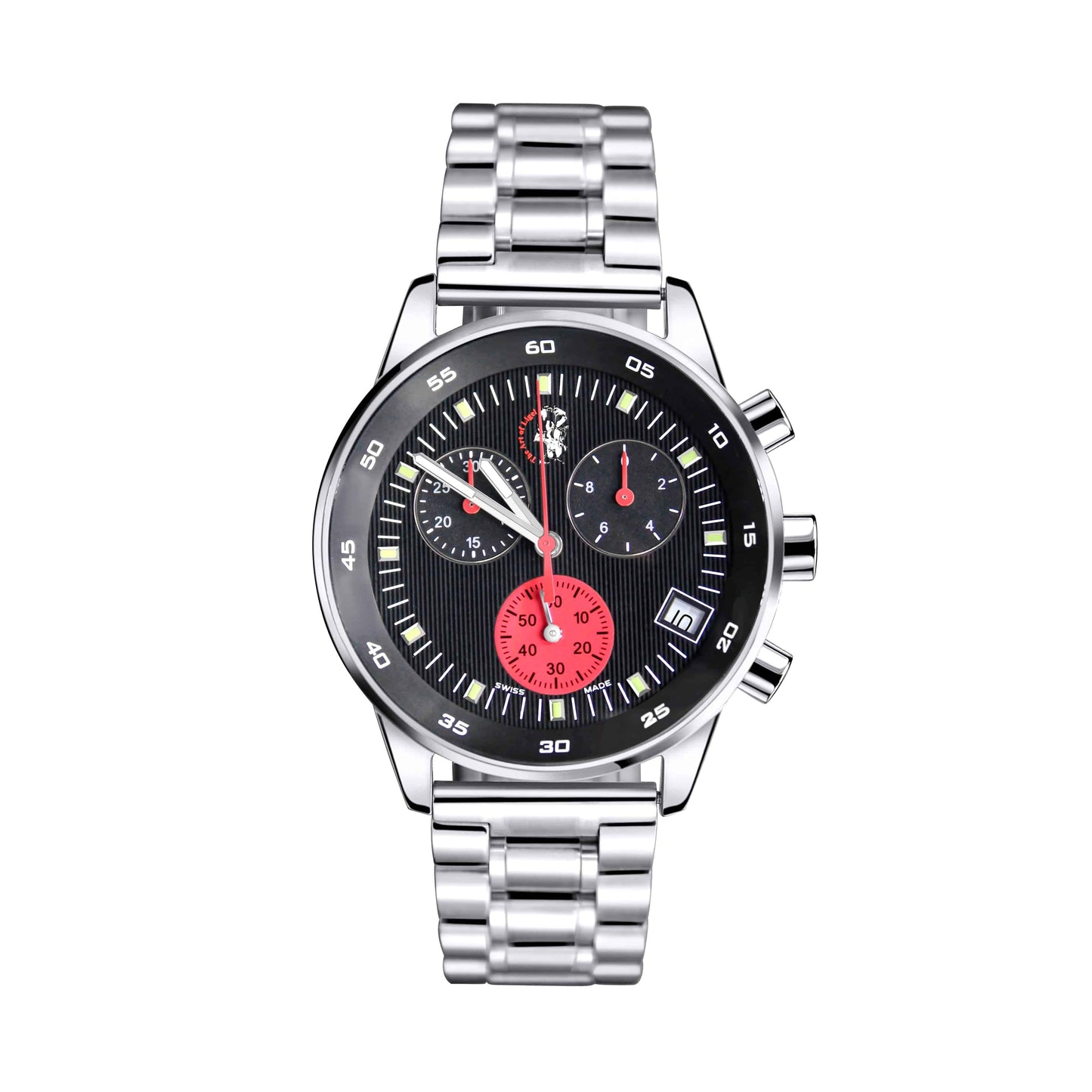 TAL Gentleman’s Timepiece Stainless Steel Chronograph Cosmos - Red Eye - TAL WATCHES