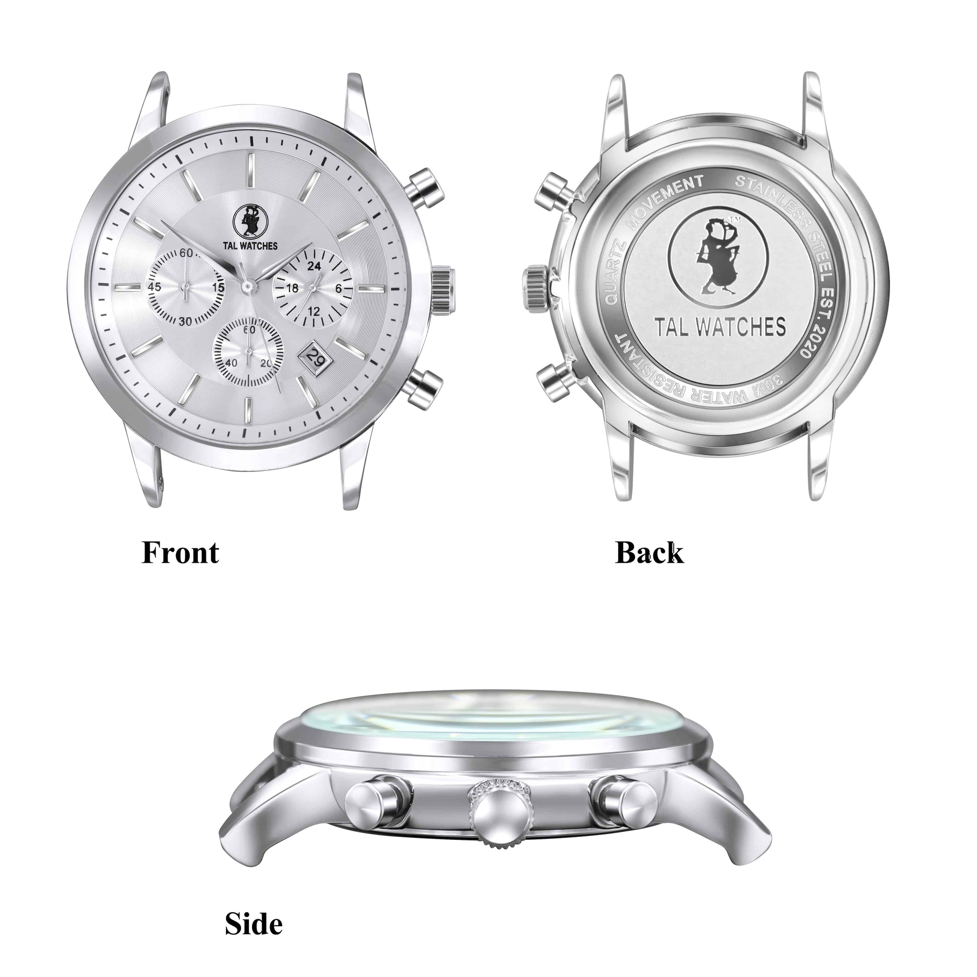 TAL WATCHES - Bassy Silver K-2022 - TAL WATCHES