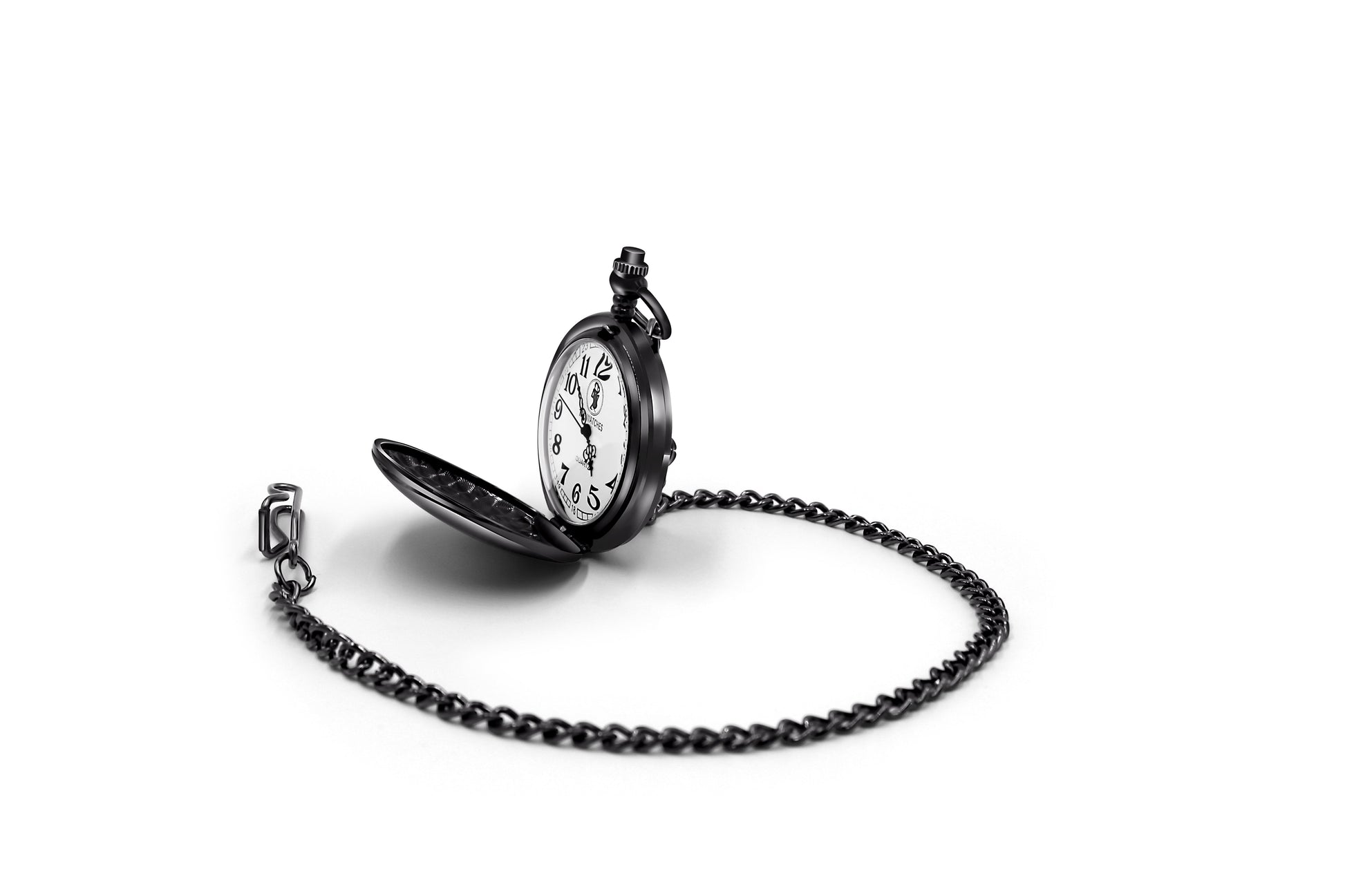 Simple Bass Adult Pocket Analog Quartz Watch - Black - TAL WATCHES