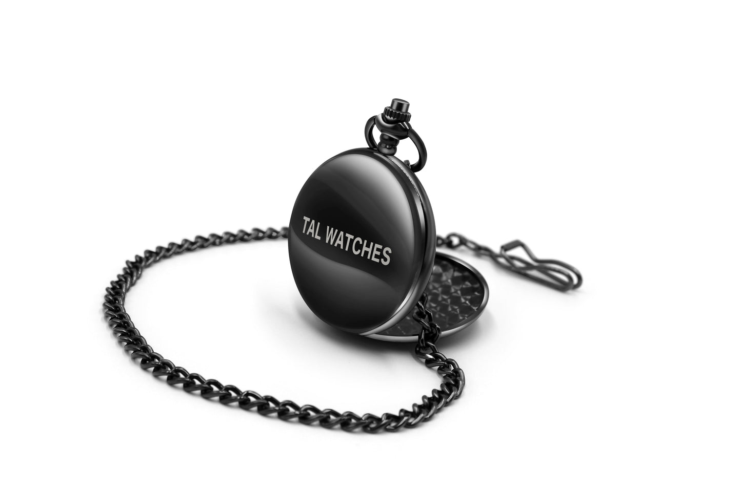 Simple Bass Adult Pocket Analog Quartz Watch - Black - TAL WATCHES