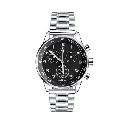 The Stainless Steel Cosmos Red Eye AND the Arena Black Dial - TAL WATCHES