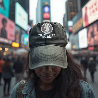 TAL WATCHES - Unisex Adjustable Denim Cotton Cap – Casual & Punk Fashion Hat for All Seasons
