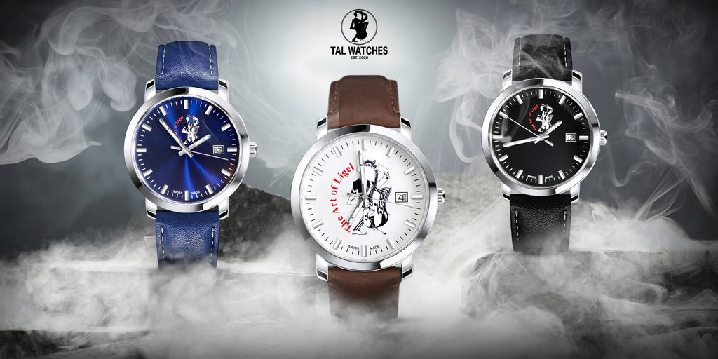 The Classic Swiss Collection - Blue, White, and Black - TAL WATCHES