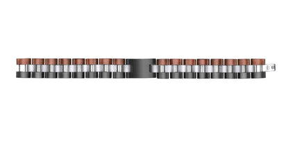 TAL WATCHES - Bassy Bracelet in Stainless Steel & Red Walnut - TAL WATCHES