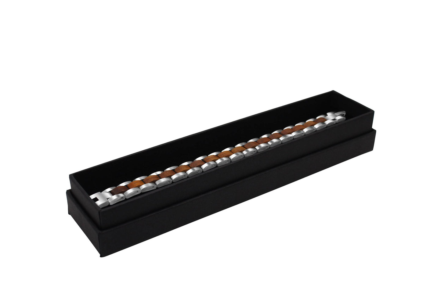 TAL WATCHES - Bassy Bracelet in Stainless Steel & Walnut - TAL WATCHES
