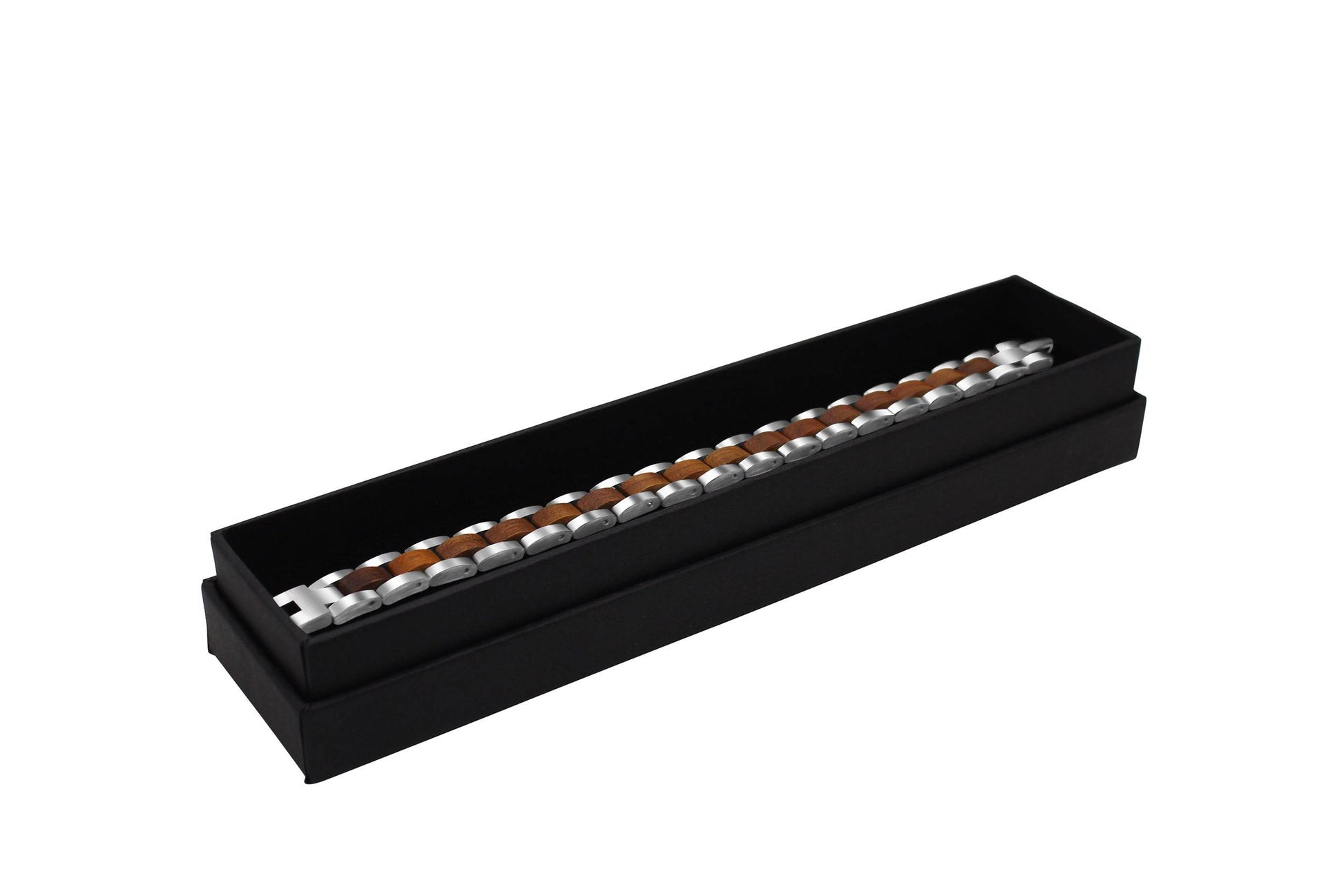 TAL WATCHES - Bassy Bracelet in Stainless Steel & Walnut - TAL WATCHES