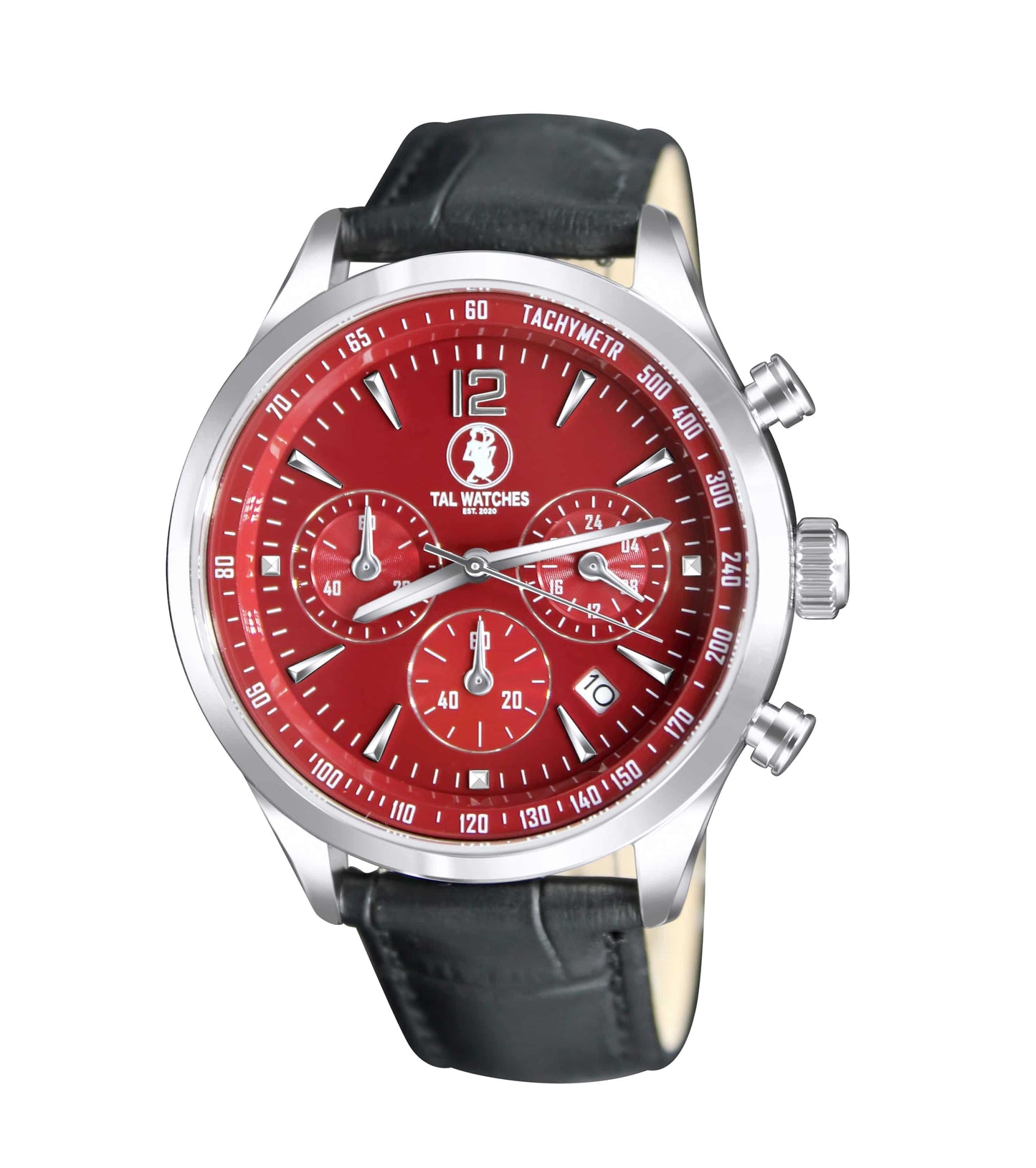 Chronograph Sapphire Bassy in Red - TAL WATCHES