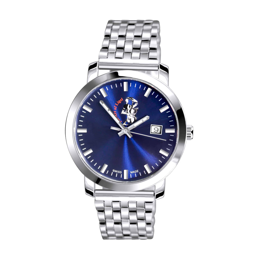 TAL Gentleman’s Timepiece - Classic Stainless Steel Blue Dial - TAL WATCHES