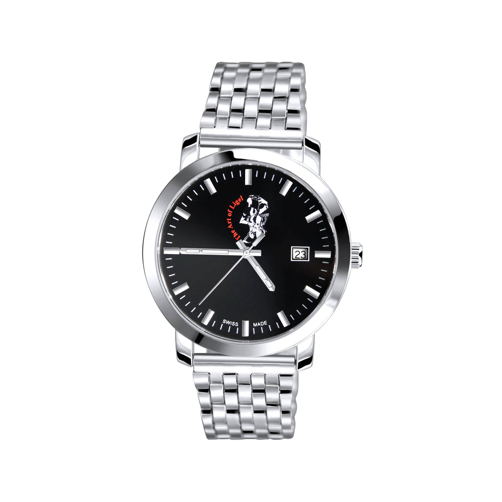 TAL Gentleman's Timepiece - Stainless Steel Classic Black Dial - TAL WATCHES