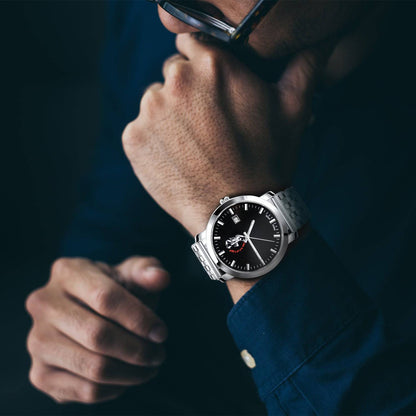 TAL Gentleman's Timepiece - Stainless Steel Classic Black Dial - TAL WATCHES