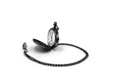 Simple Bass Adult Pocket Analog Quartz Watch - Black - TAL WATCHES